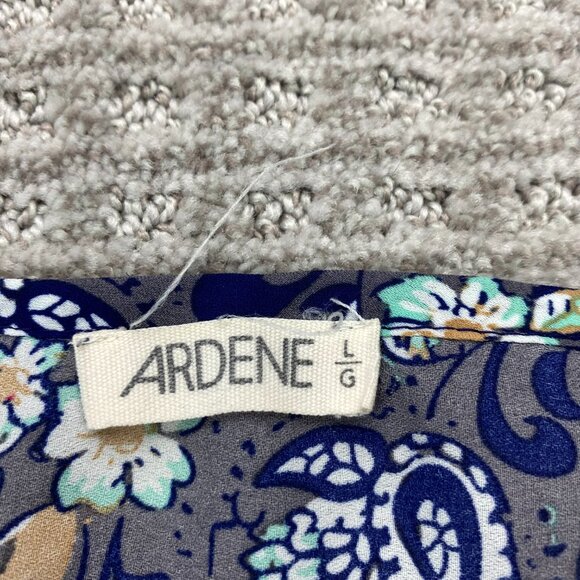 Ardene Women's Blouse Shirt Size Large L Multicolored Floral - Picture 2 of 6
